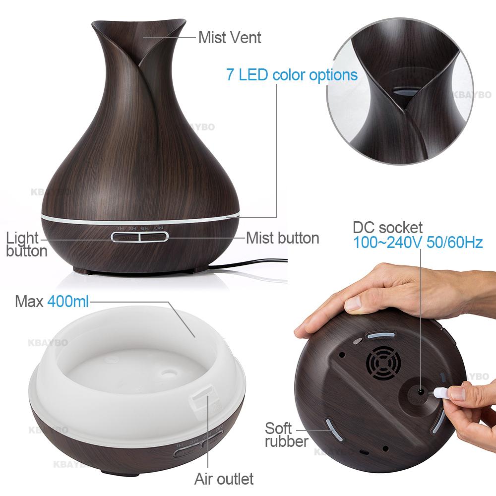 Transform Your Home: KBAYBO 400ml Aroma Diffuser and Humidifier with Elegant Design