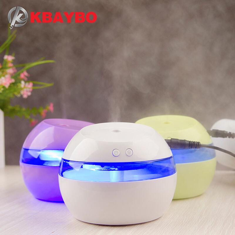 Humidificador de aire ultrasónico de 5V CC, luces LED de colores, difusor de Aroma de aceite esencial de aromaterapia eléctrico, envío gratis