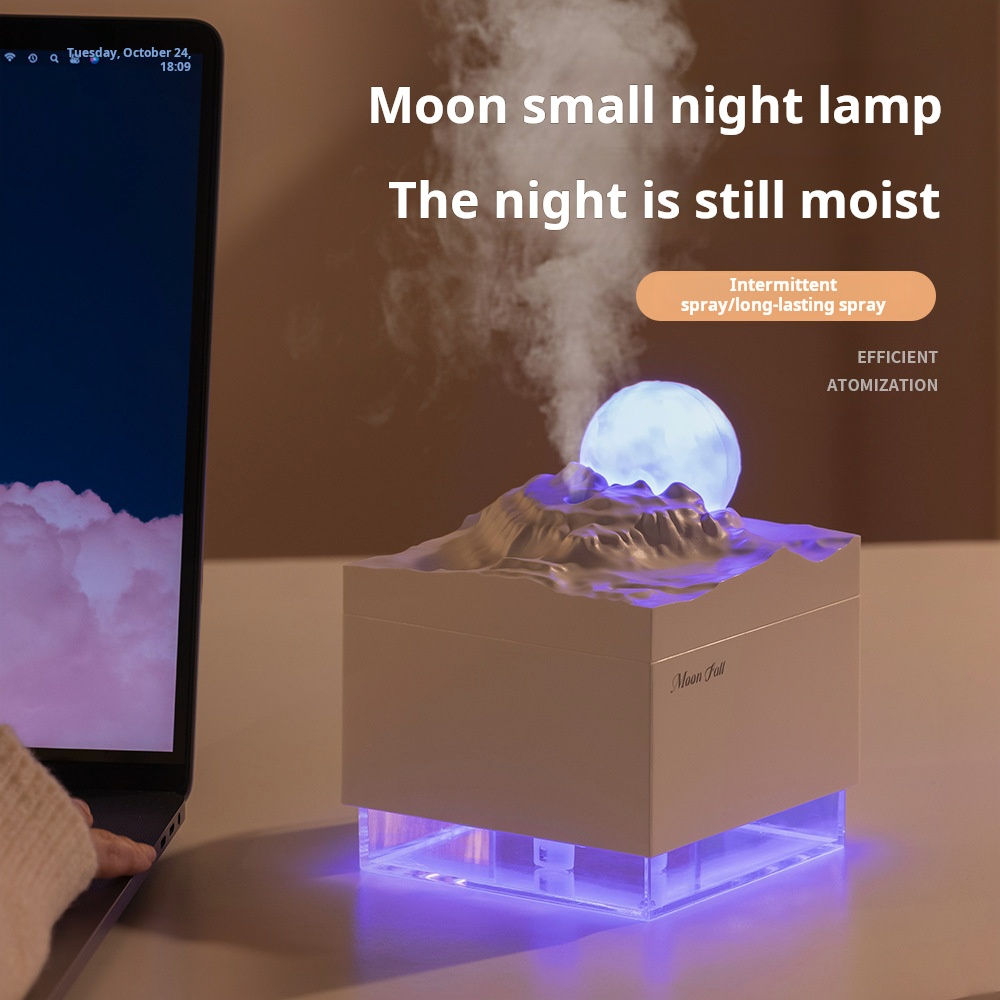 Star Moon USB Humidifier: Portable Diffuser with Night Light and Air Atomization Take Tranquility Wherever You Go!