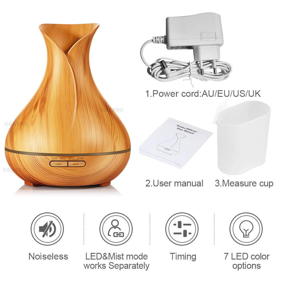 Transform Your Home: KBAYBO 400ml Aroma Diffuser and Humidifier with Elegant Design