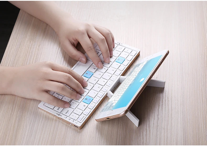 BOW HB199: Teclado Bluetooth Plegable y Compacto para iPad, iPhone y Android