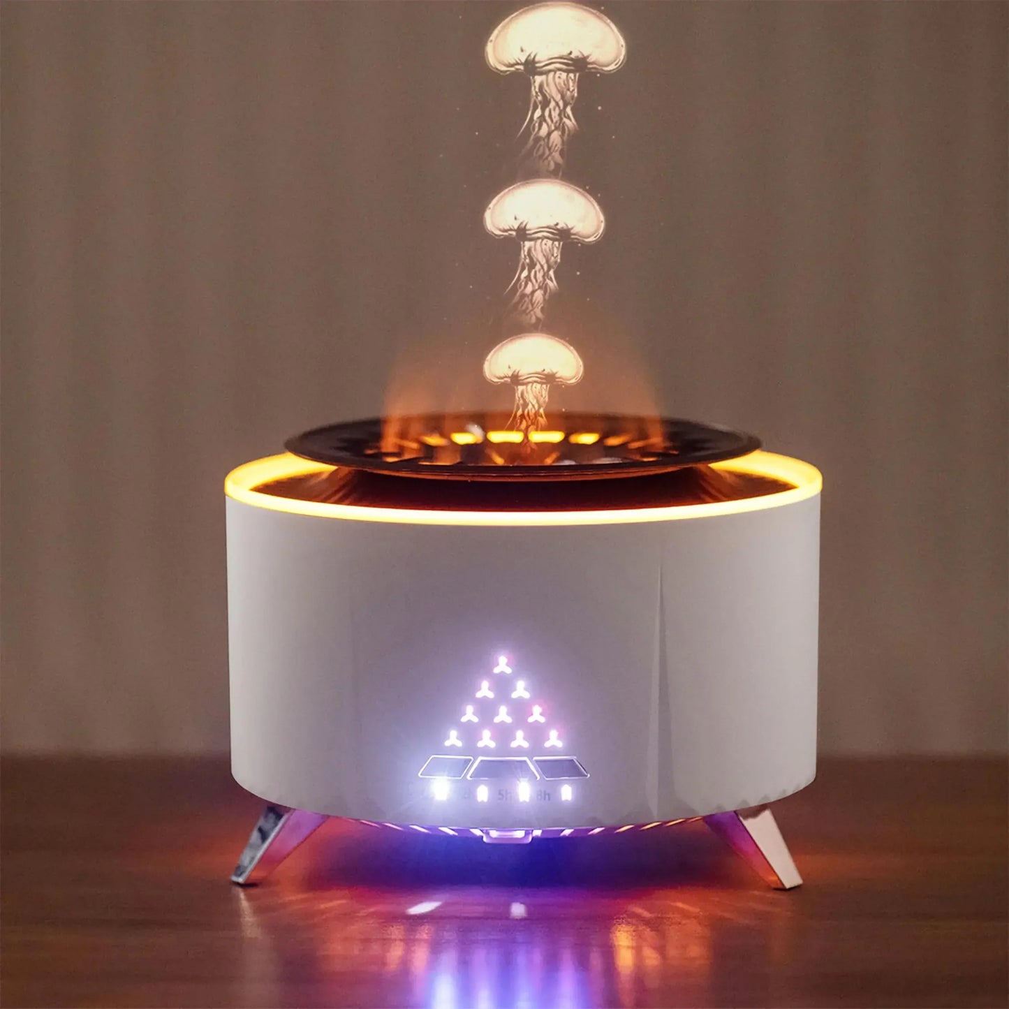 350 ml essential oil diffuser, with a spectacular jellyfish design, ideal for aromatherapy in large spaces, home and bedroom. 